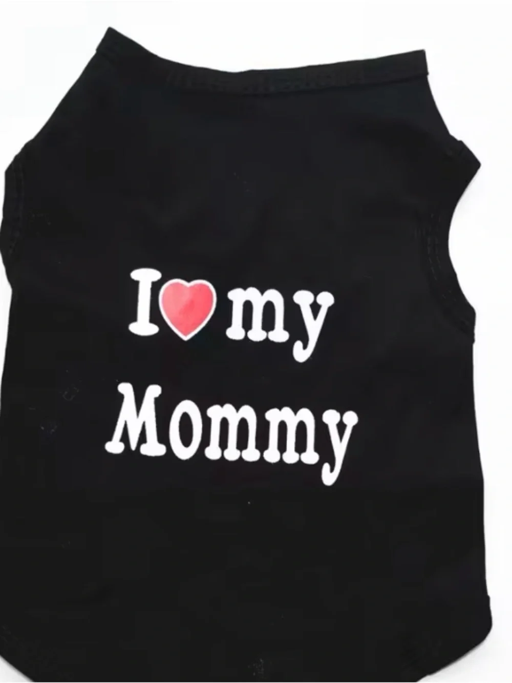 I Love My Mommy Black Pet Tee for Dogs